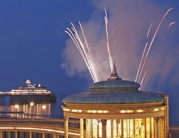 Bandstand with Fireworks